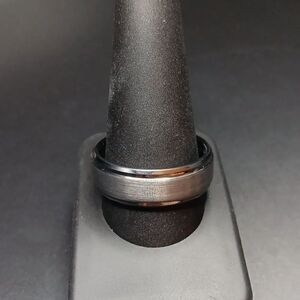 New Blue‎ Tungsten Carbide Men's Size 11.5 Silver Ring